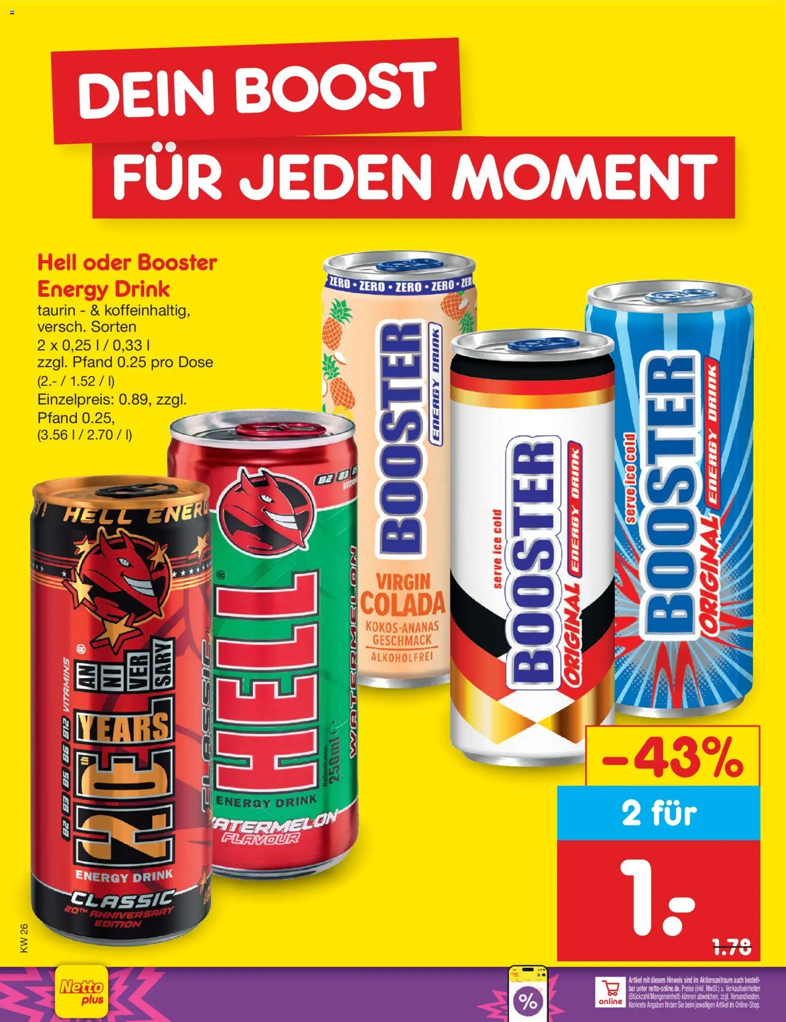 Vorschau von dem Prospekt des Geschäftes Netto Marken-Discount, gültig ab dem 26.06.2026 - Energy