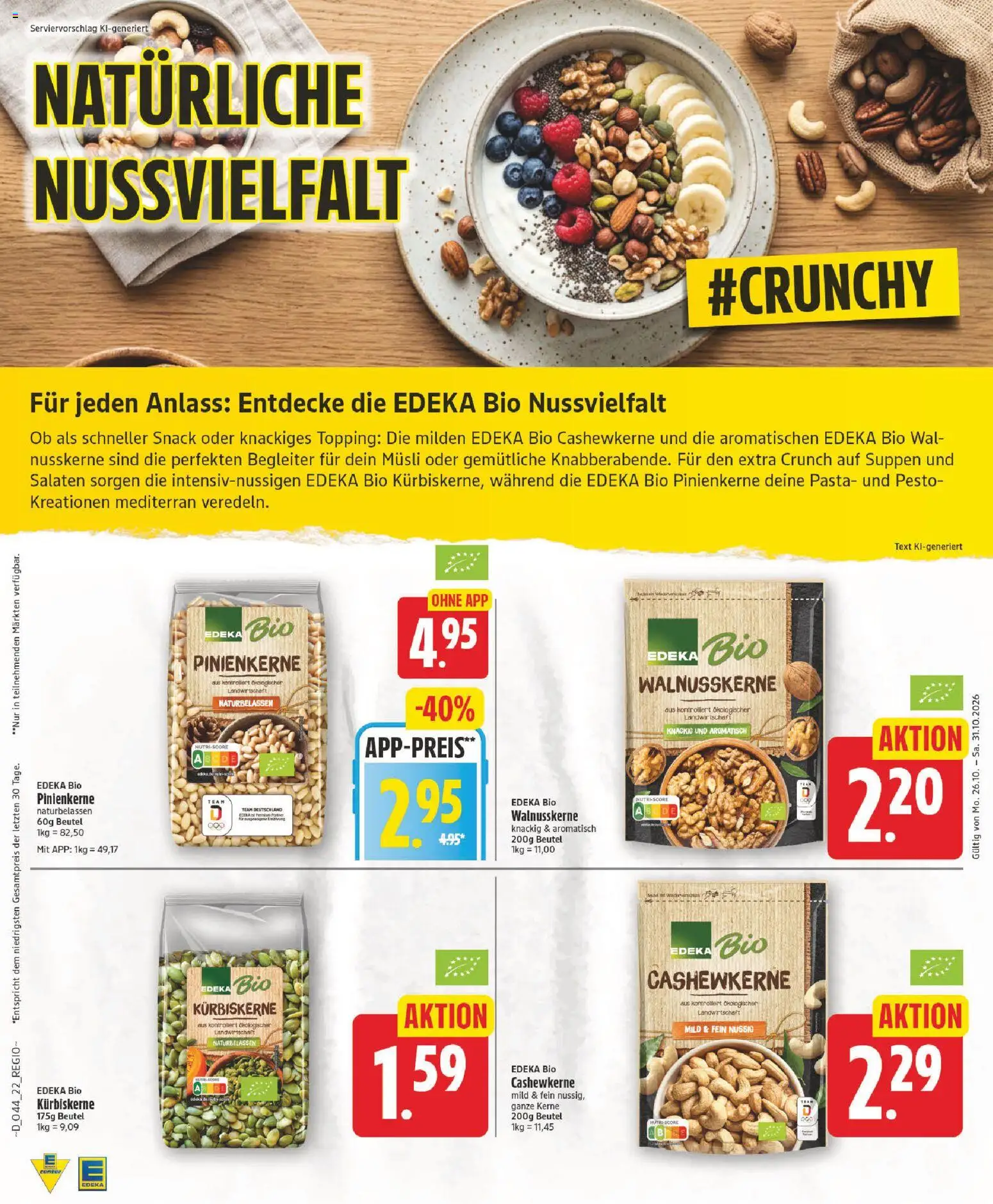 Vorschau von dem Prospekt des Geschäftes Edeka, gültig ab dem 26.10.2026