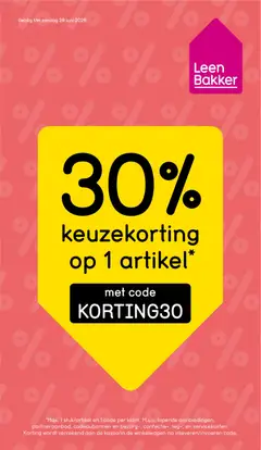 Voorbeeld van Leen Bakker folder van winkel Leen Bakker geldig vanaf 22-06-2026
