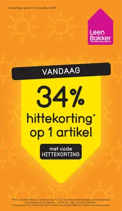 Voorbeeld van Leen Bakker folder van winkel Leen Bakker geldig vanaf 22-06-2026