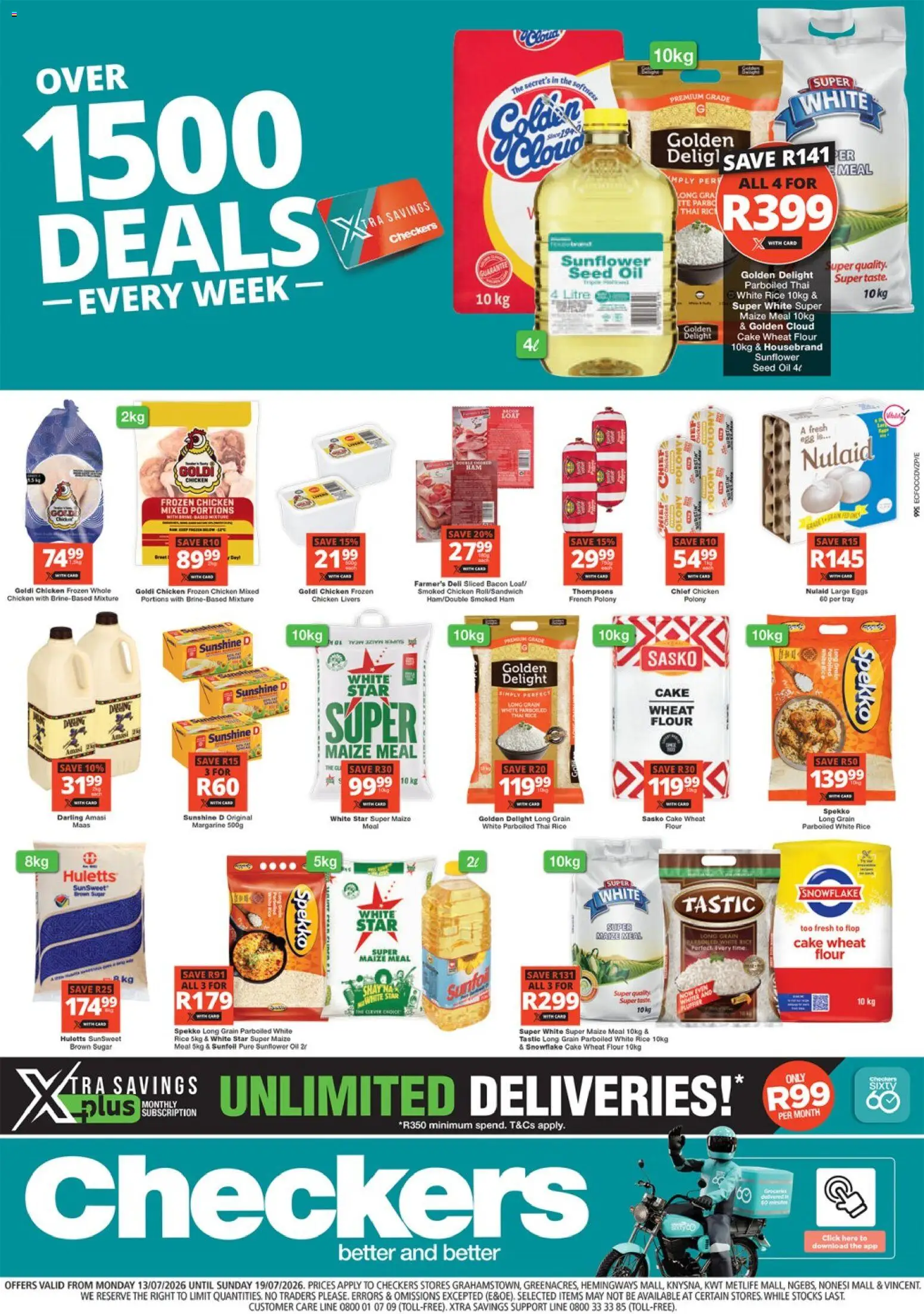 Checkers - Eastern Cape - Xtra Savings Deals 13/07 - 19/07/2026