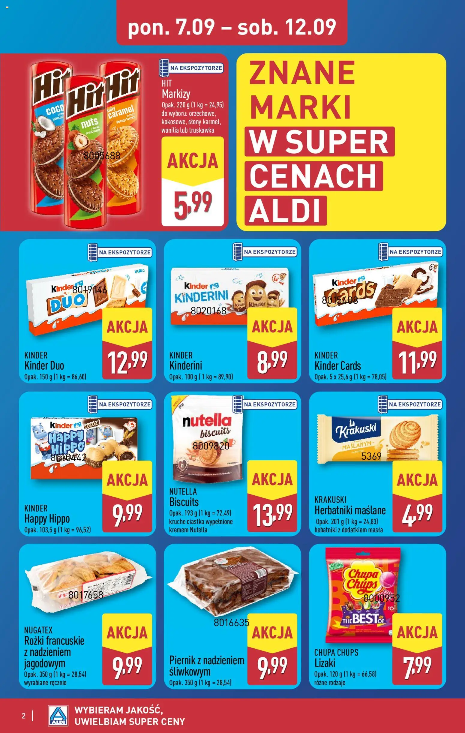Pogląd gazetki "Aldi gazetka - Festiwal marek" ze sklepu Aldi ważnej od 07.09.2026
