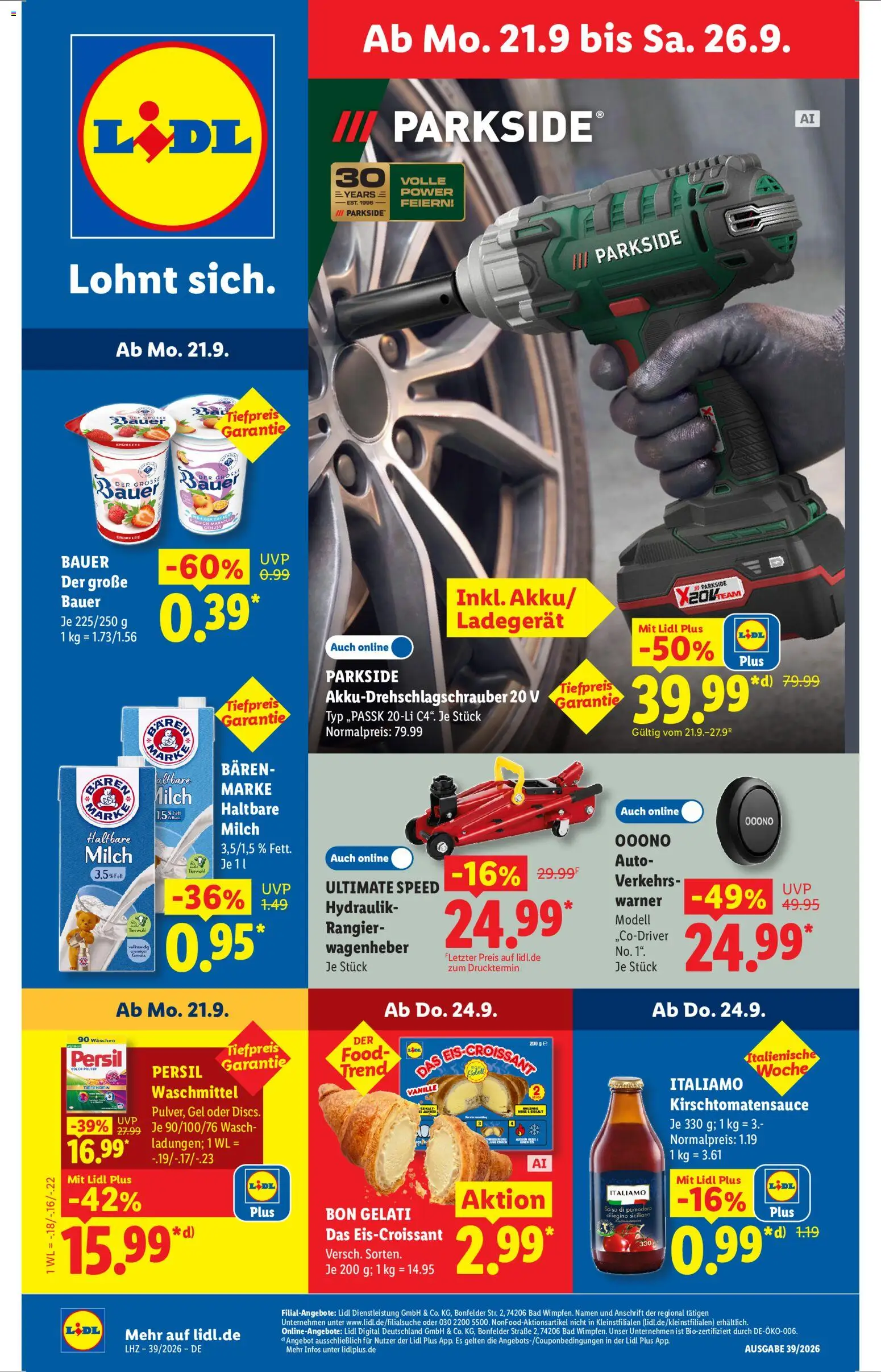 Náhled nabídky: Lidl Německo Lidl Německo leták platný od 21.09.2026