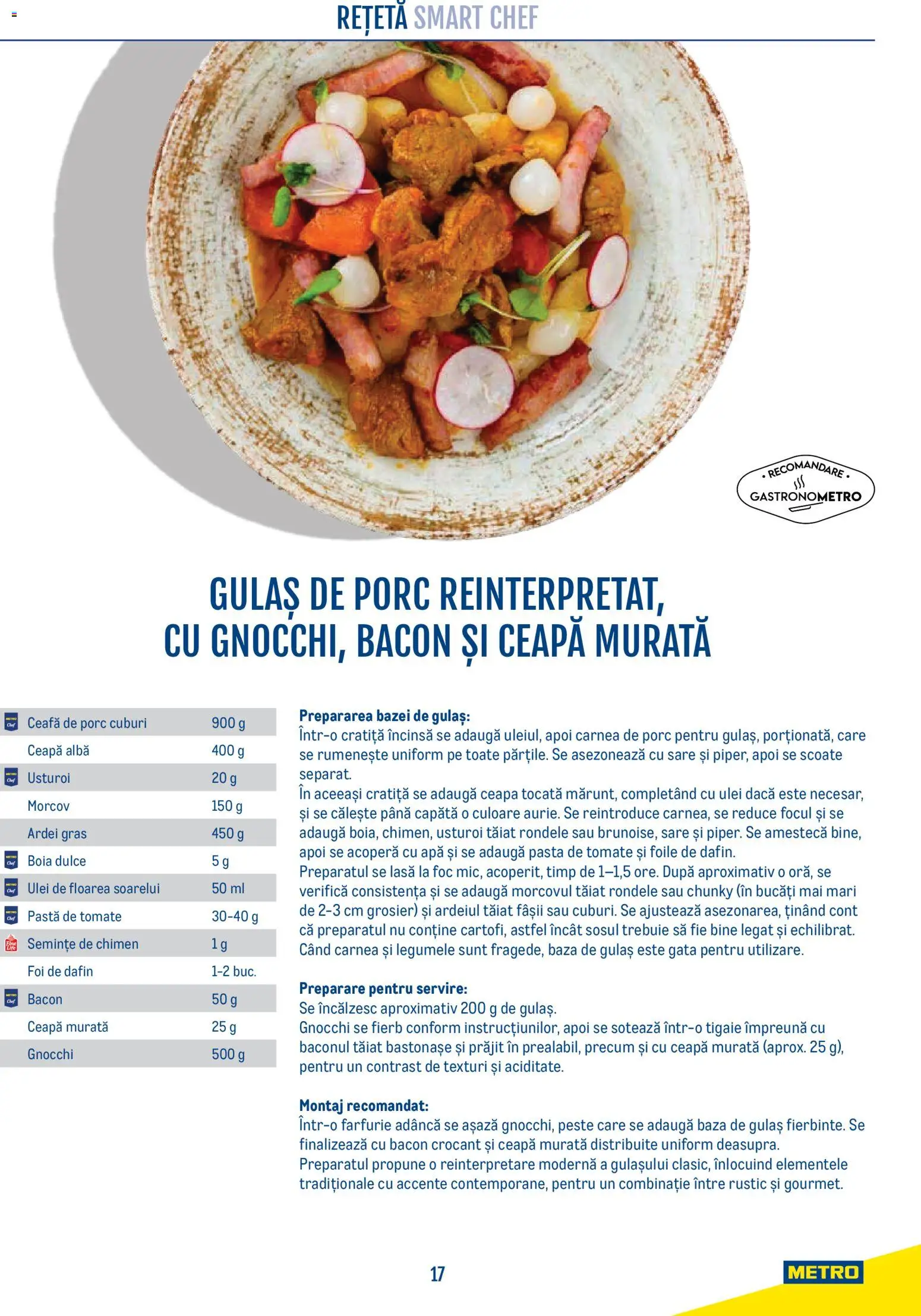 Previzualizarea de cataloage: Metro Metro Catalog Smart Chef valabil de la 21.04.2026 - Apă, Ceapă, Pește, Usturoi, Sare, Ulei de floarea soarelui, Ardei, Cratiță