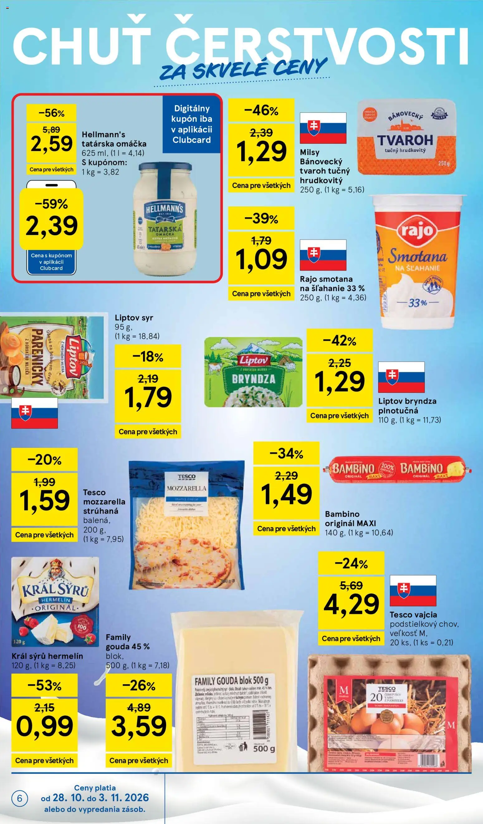 Náhľad Tesco letáku platného od 28.10.2026