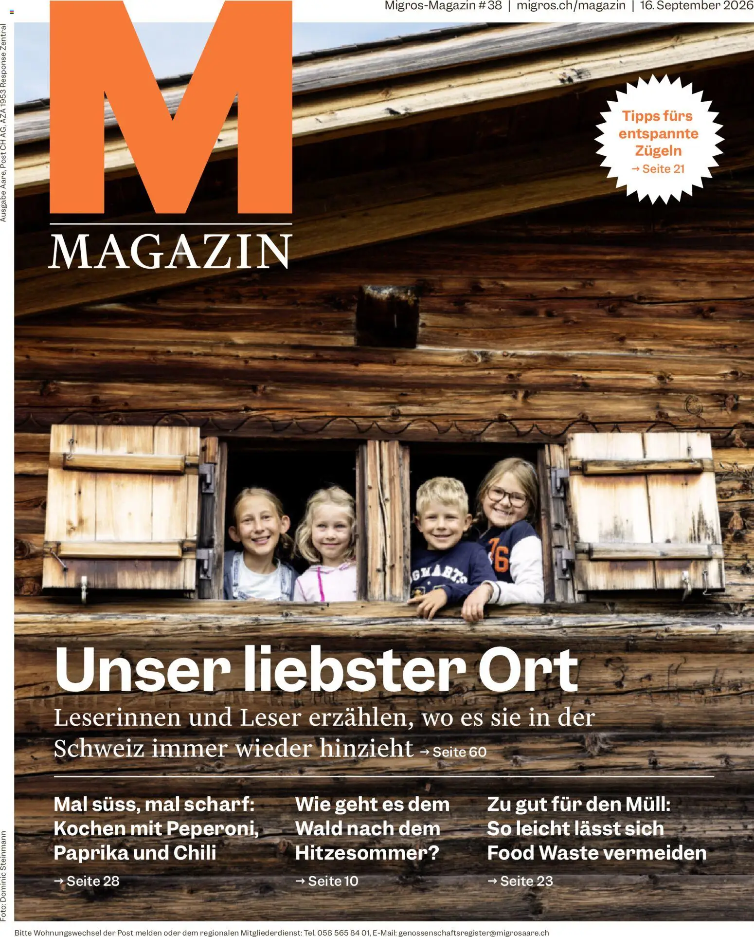 Vorschau des Merkblatts Migros aktionen Magazin vom Shop Migros gültig von 16.09.2026 bis 21.09.2026