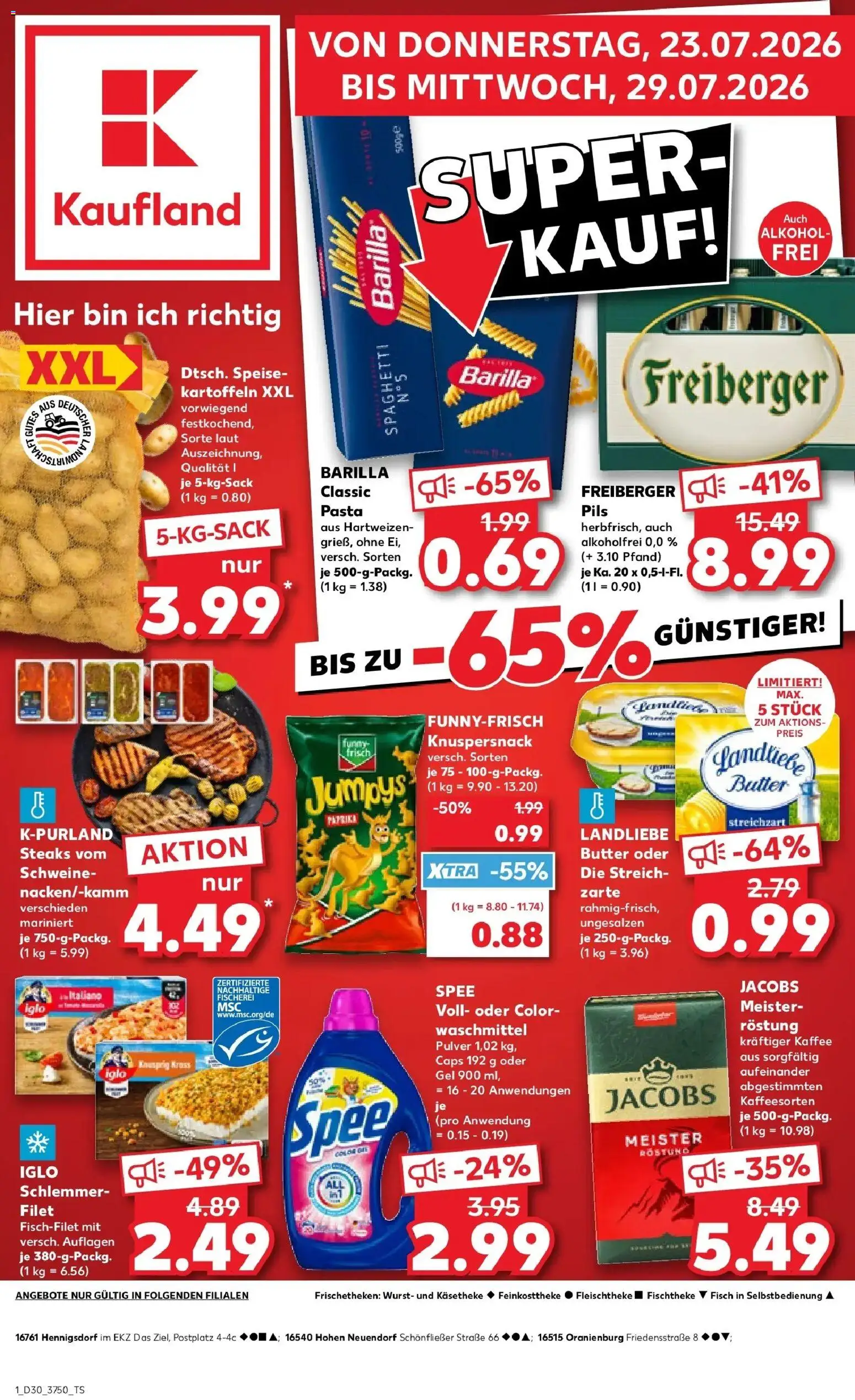 Vorschau von dem Prospekt des Geschäftes Kaufland, gültig ab dem 23.07.2026