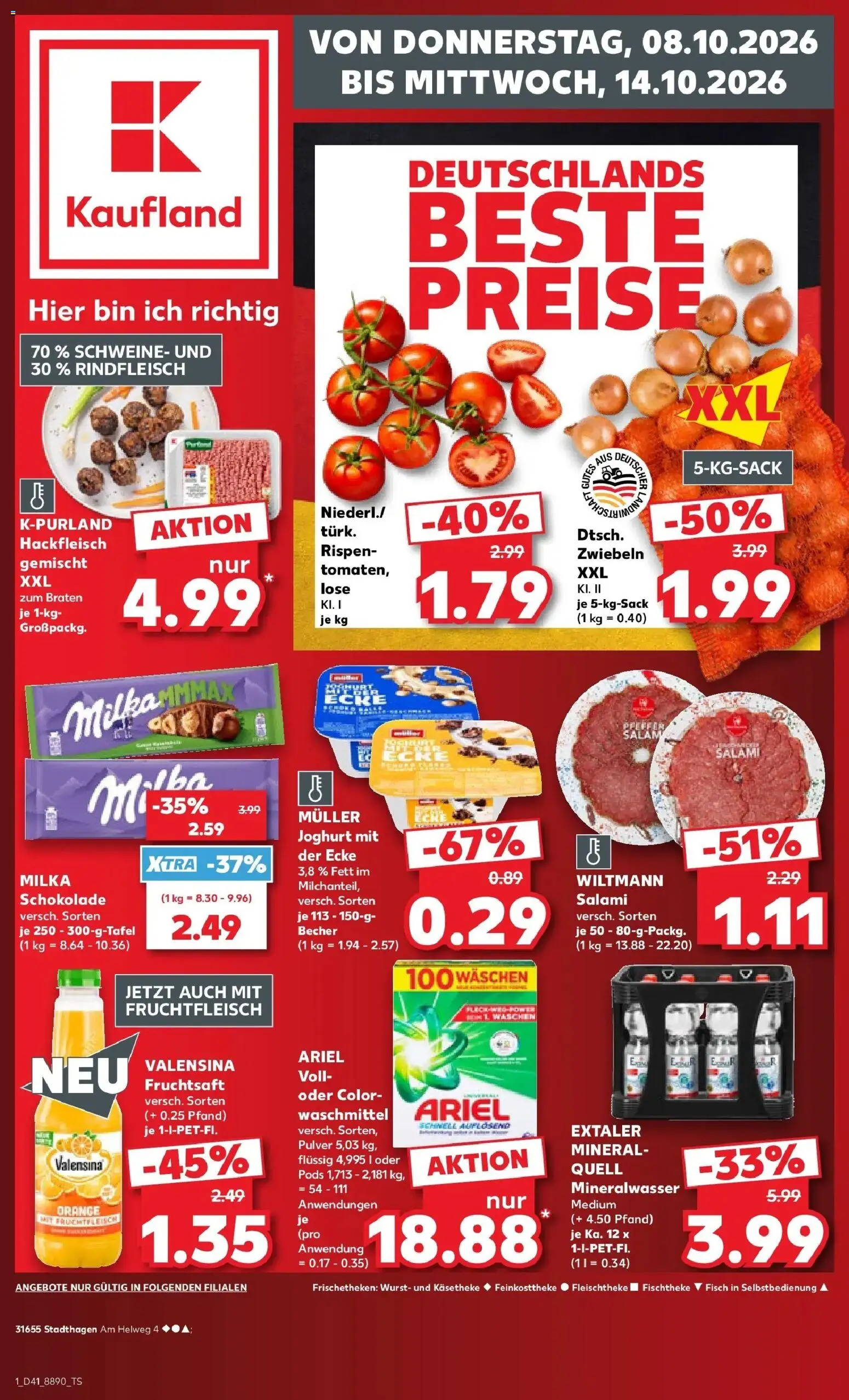 Vorschau von dem Prospekt des Geschäftes Kaufland, gültig ab dem 08.10.2026