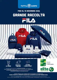 Anteprima dell'opuscolo Elite Supermercati volantino Grande Raccolta Fila dal negozio Elite Supermercati valido da 31/08/2026