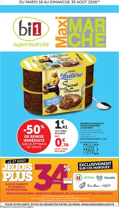 Prévisualisation de bi1 Catalogue Maxi du magasin bi1 formulaire valide 18/08/2026