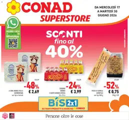 Anteprima dell'opuscolo Conad volantino Superstore Lombardia dal negozio Conad valido da 17/06/2026