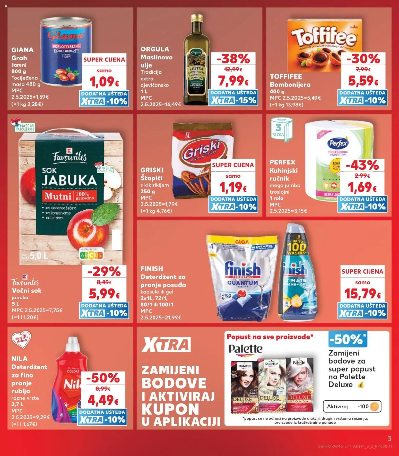 Kaufland HR - Kaufland HR akciós újság megtekintése, amely érvényes 2026.10.21.-től - Toffifee, Finish, Gél