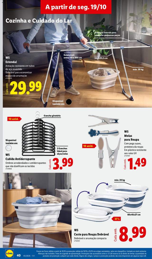 Novo folheto Lidl a partir de 19/10