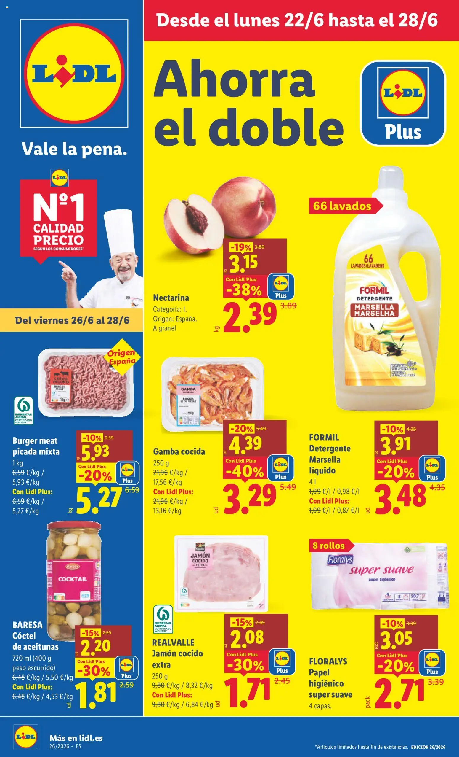 Vista previa del folleto de la tienda Lidl válido desde el 22/06/2026 