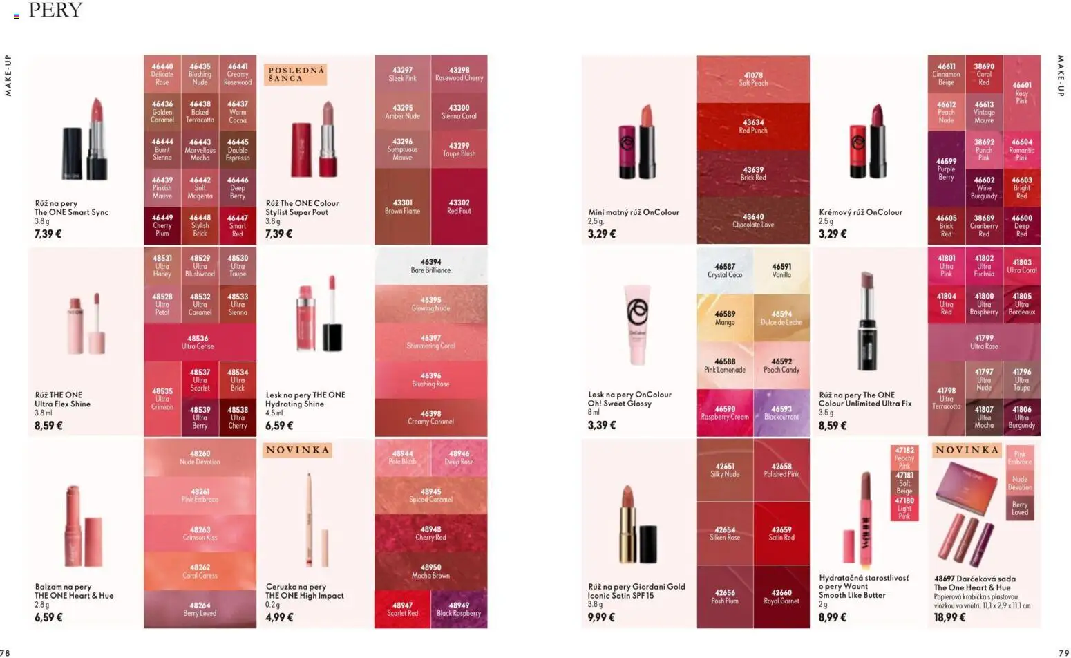 Náhľad Oriflame letáku platného od 11.11.2026 - Mango, Make up, Lesk na pery, Ceruzka, Mocha, Rúž na pery