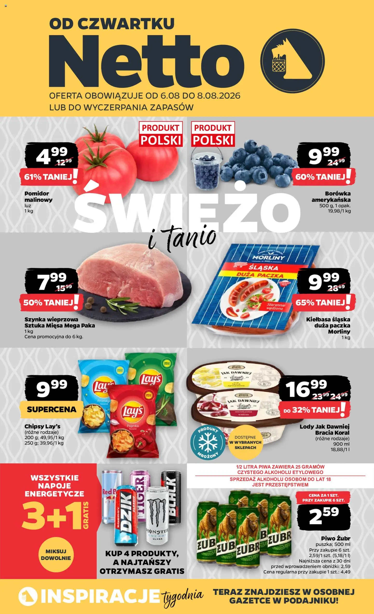 Pogląd gazetki "Netto gazetka od czwartku" ze sklepu Netto ważnej od 06.08.2026