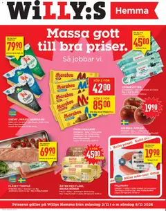 Förhandsgranska reklamblad Willys erbjudanden Hemma från butik Willys gäller från 02/11/2026