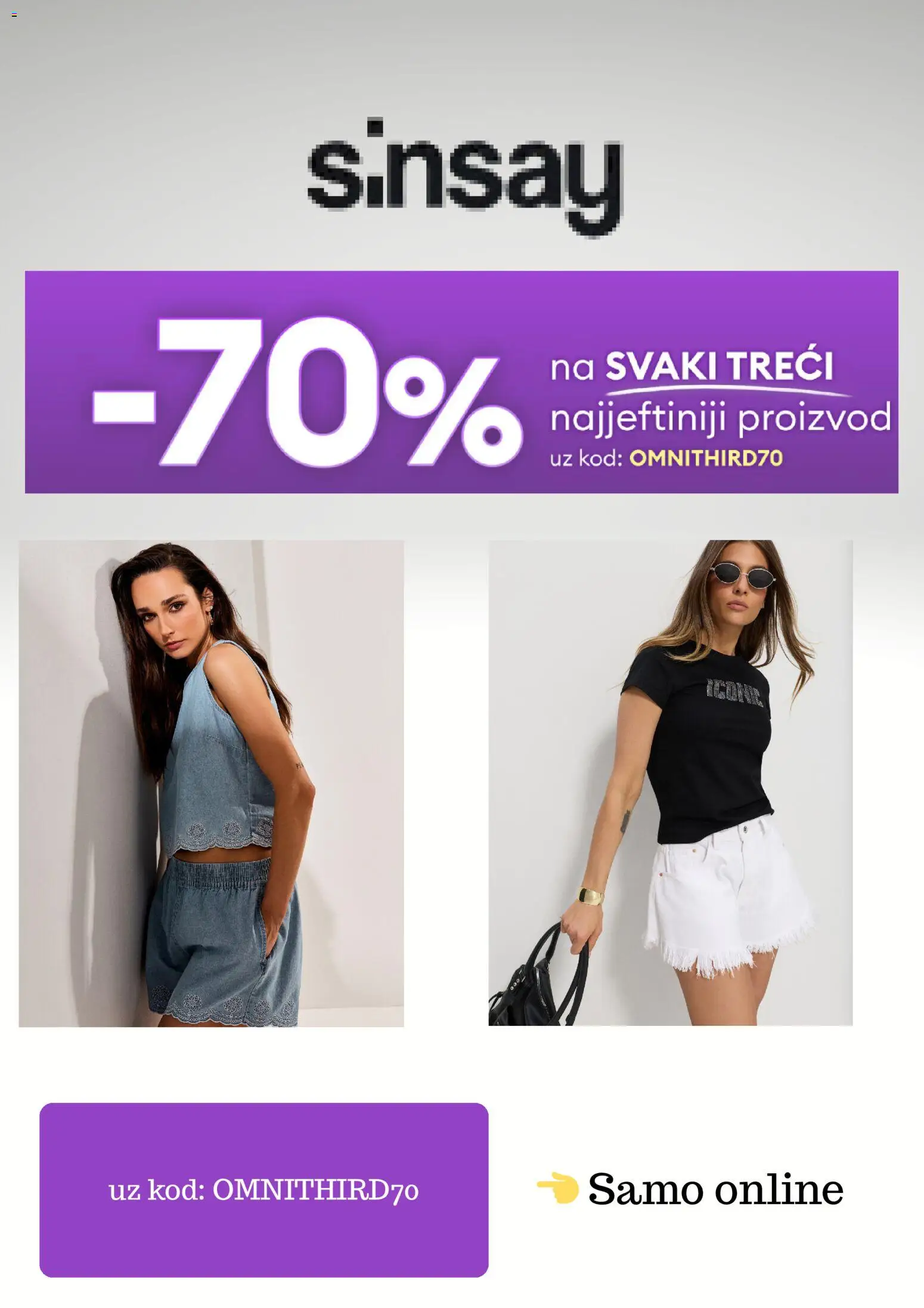 Pregled letka Sinsay katalog trgovine Sinsay vrijedi od 12.05.2026