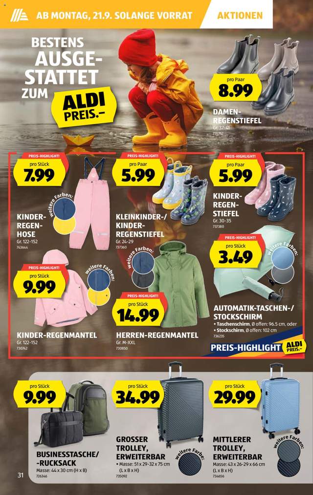 Neue Aldi Aktionen ab 17.09.