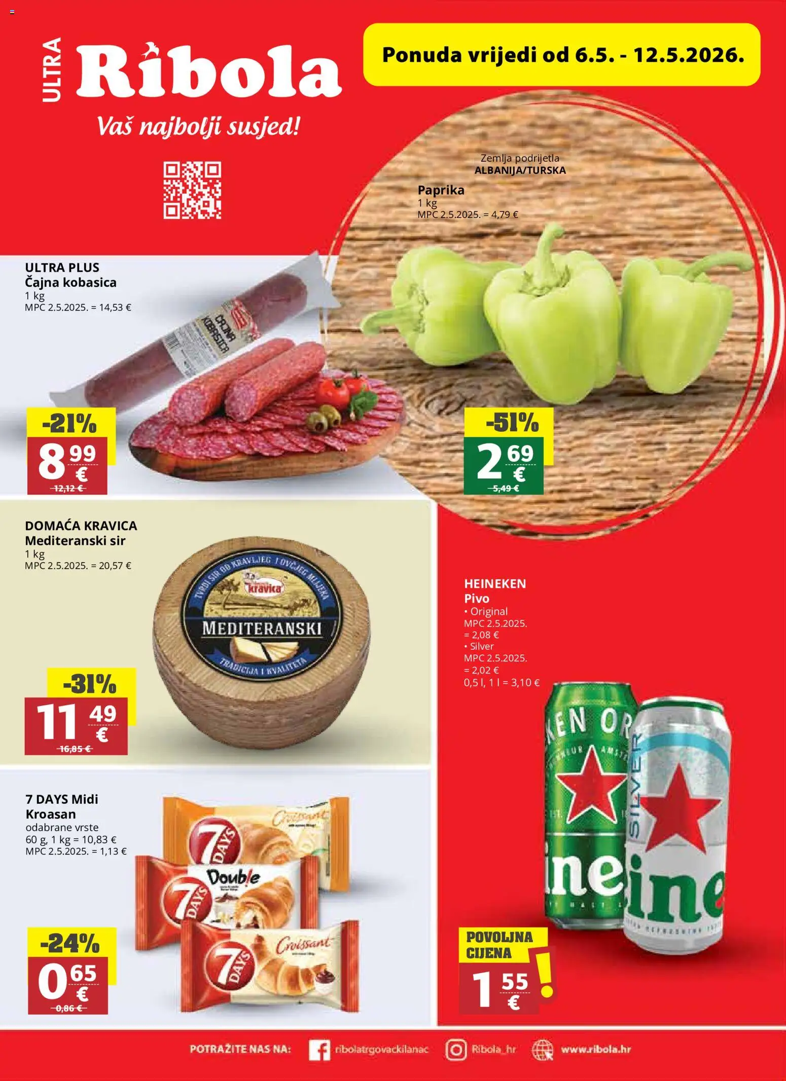 Pregled letka Ribola Katalog trgovine Ribola vrijedi od 06.05.2026