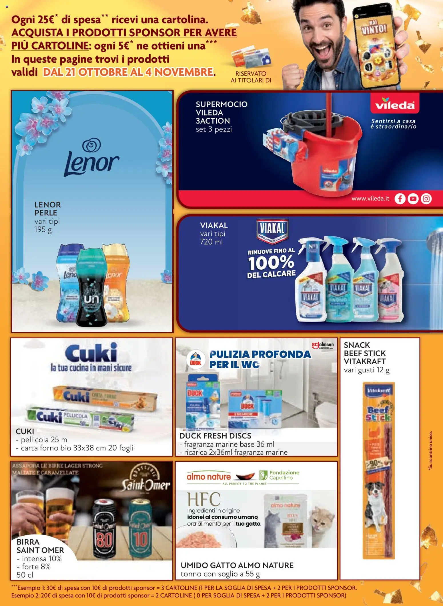 Anteprima dell'opuscolo Conad volantino Margherita Lombardia dal negozio Conad valido da 21/10/2026 - Forno, The, Birra, WC, Tonno, Sogliola, Ingredienti, Pellicola