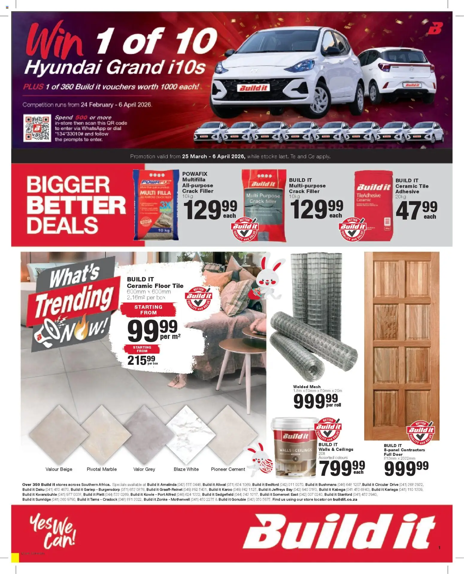 Build It - Eastern Cape - Easter Specials from 25/03 - 06/04/2026