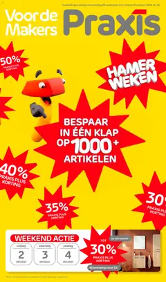 Voorbeeld van Praxis folder van winkel Praxis geldig vanaf 28-09-2026