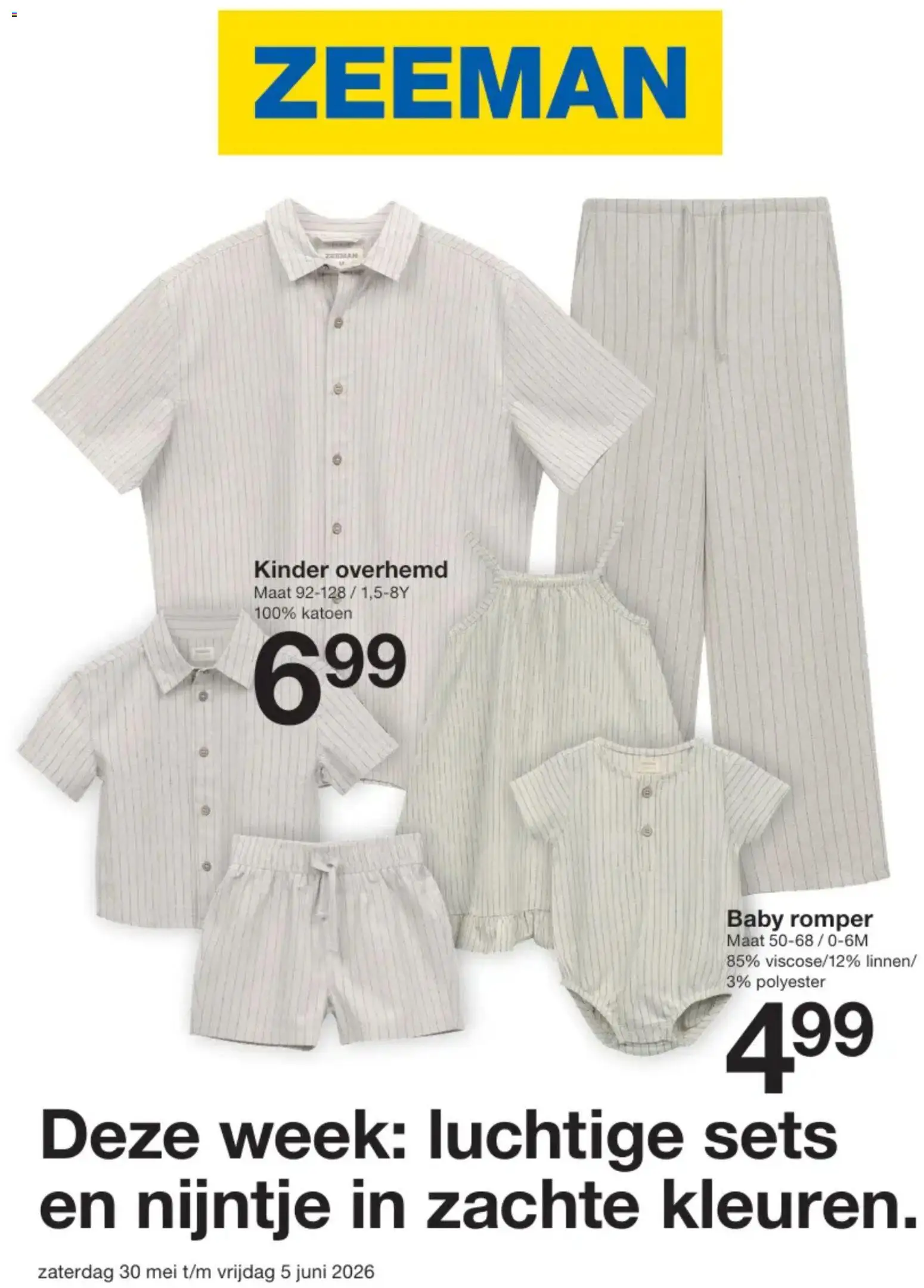 Voorbeeld van Zeeman Folder van winkel Zeeman geldig vanaf 30/05/2026 - Kinder