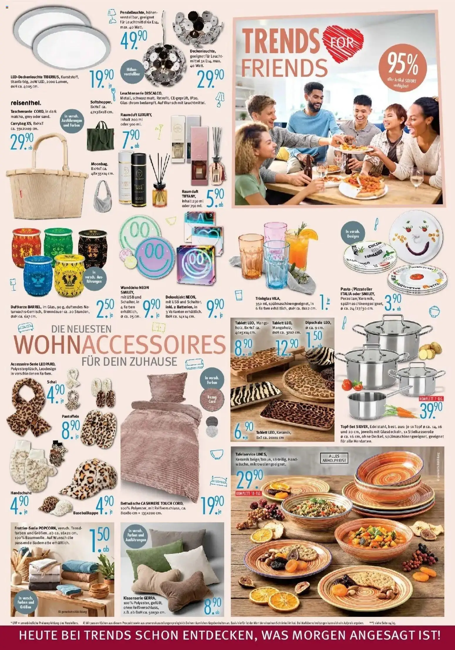 Vorschau von dem Prospekt des Geschäftes Trends, gültig ab dem 31.10.2026 - Mango, Bettwäsche, Pasta, Schrank, Schal, USB, Handschuhe, Duft