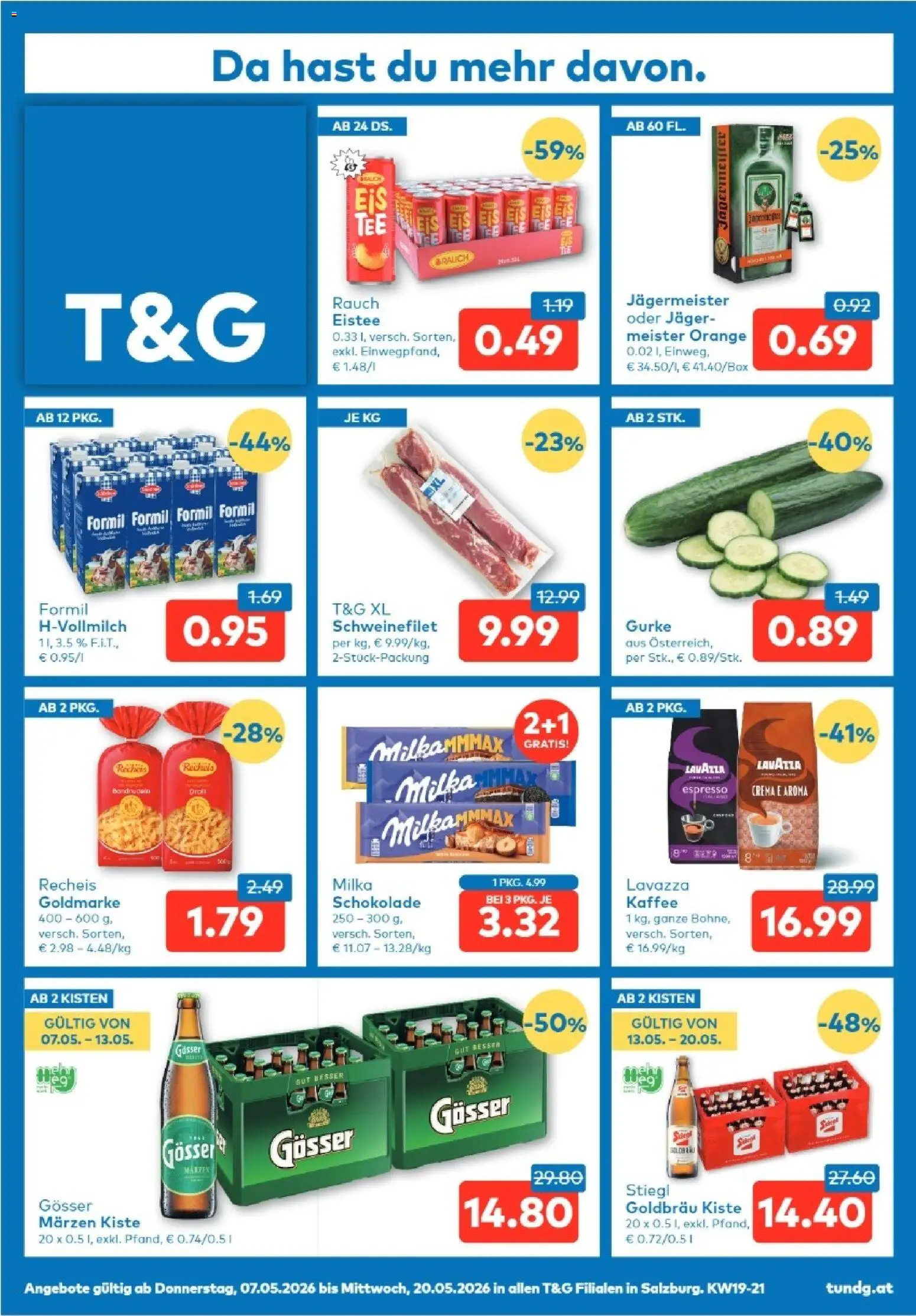 Vorschau der Angebote: T&G T&G Salzburg gültig ab 07.05.2026