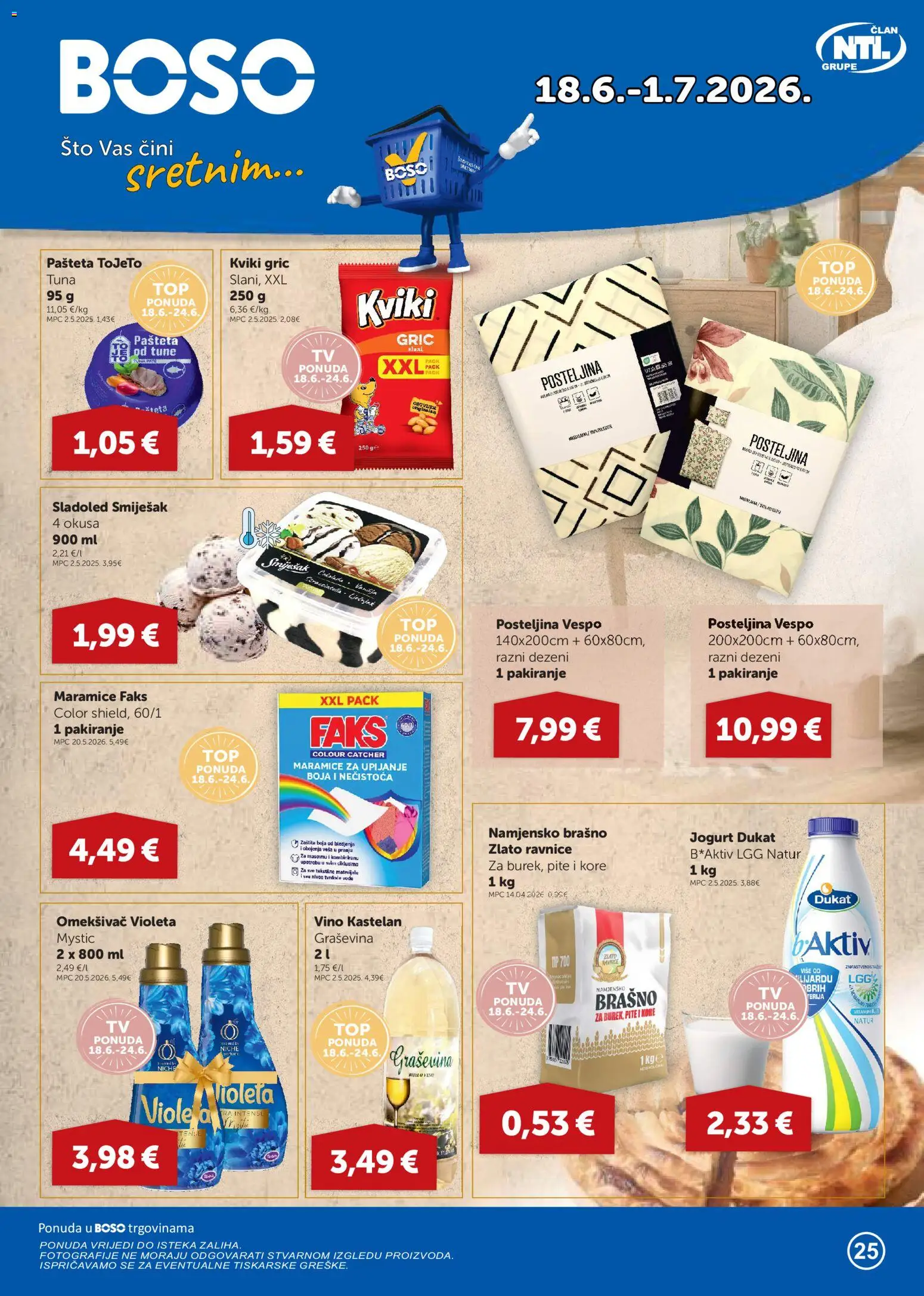 Pregled letka Boso Katalog trgovine Boso vrijedi od 18.06.2026