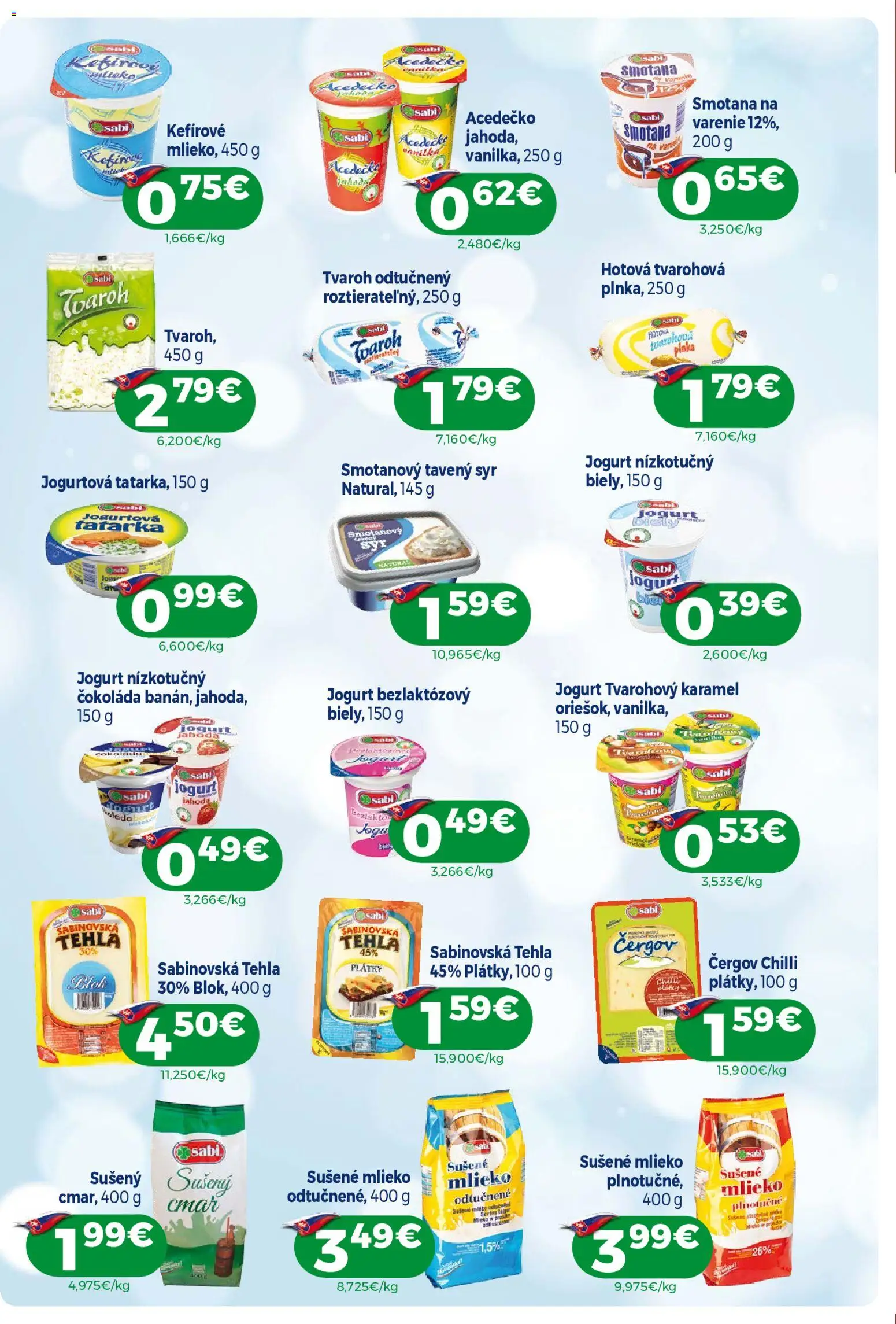 Náhľad Milk Agro letáku platného od 23.09.2026 - Syr, Čokoláda, Tvaroh, Mlieko, Chilli, Jogurt, Smotana, Tavený syr