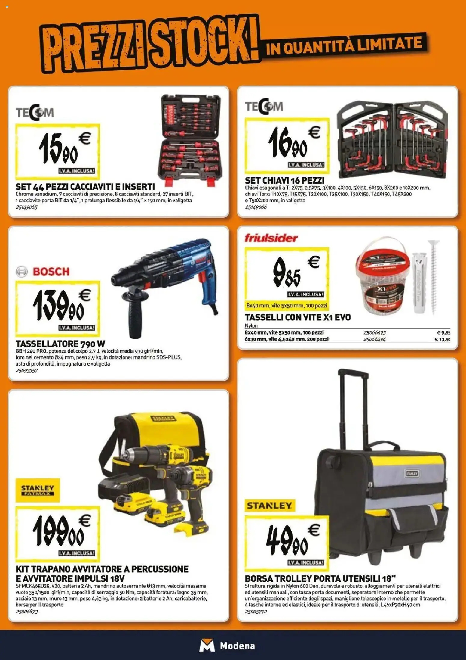 Anteprima dell'opuscolo TECNOMAT catalogo Modena dal negozio TECNOMAT valido da 29/10/2026