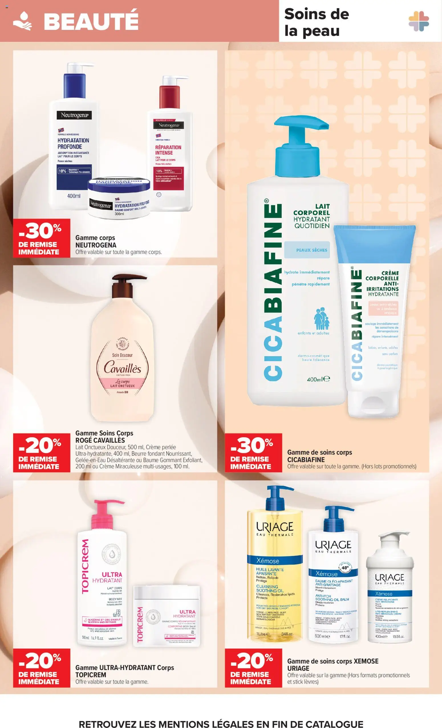 Prévisualisation de Carrefour Ma parapharmacie, soyez acteur de votre bien-être du magasin Carrefour formulaire valide 28/10/2026 - Parfum, Body, Lait, Amande, Beurre, Crème, Cire, Eau thermale