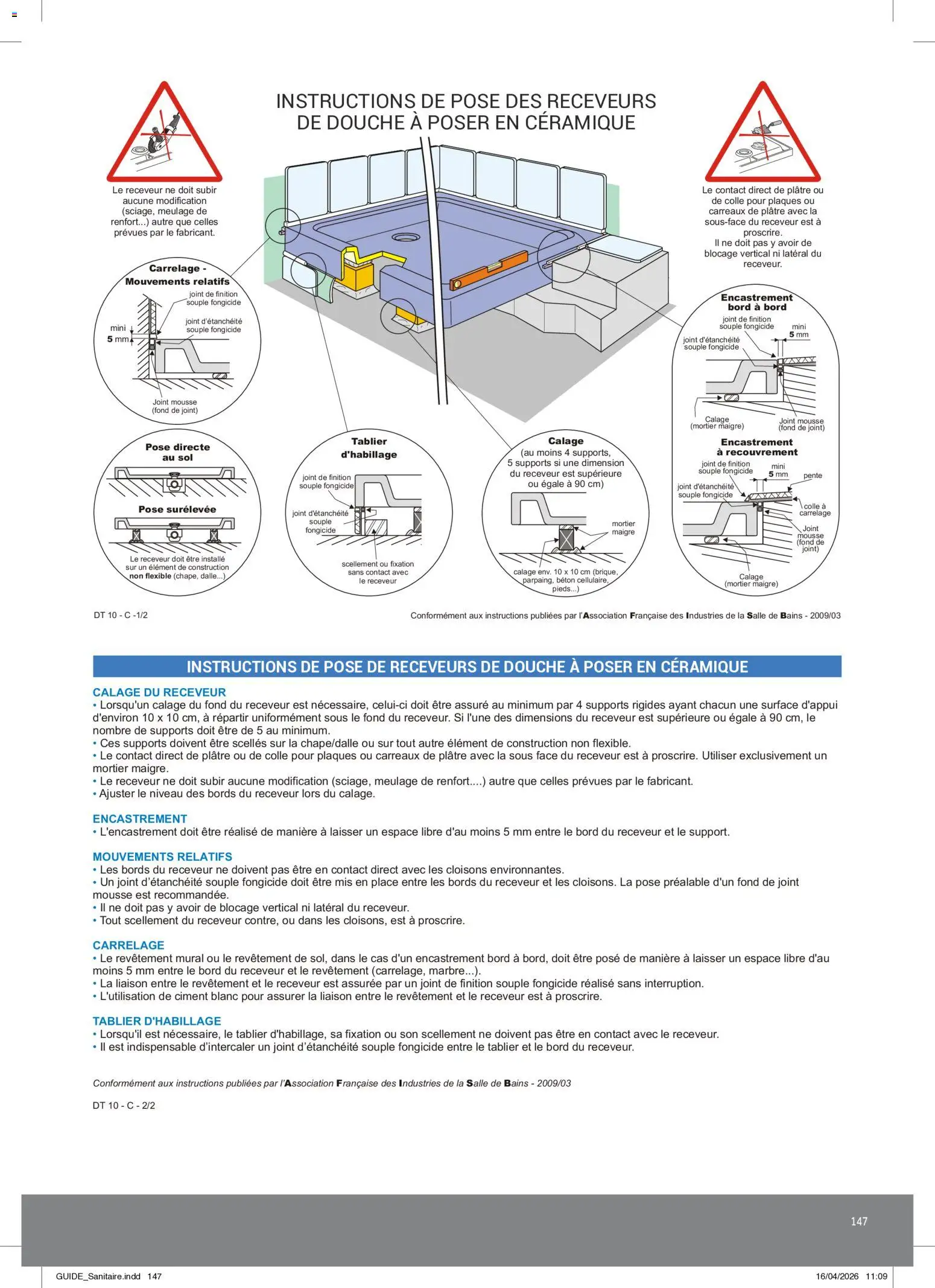 Prévisualisation de Rexel - Brochure Sanitaire du magasin Rexel formulaire valide 20/04/2026 - Carrelage, Mortier, Douche, Mousse, Dalle, Plâtre, Tablier, Revêtement mural