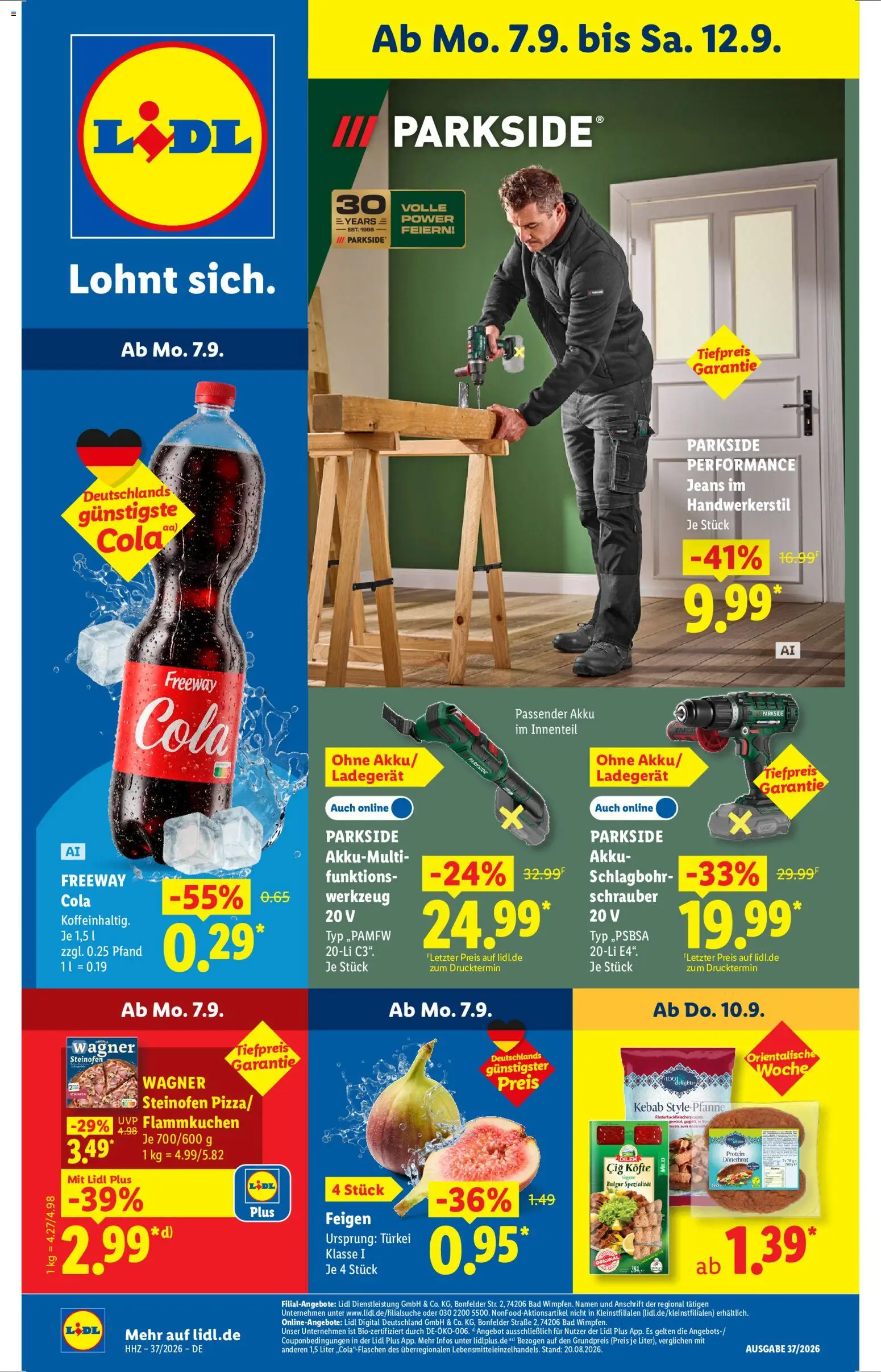 Vorschau von dem Prospekt des Geschäftes Lidl, gültig ab dem 07.09.2026