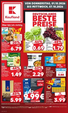 Vorschau von dem Prospekt des Geschäftes Kaufland, gültig ab dem 01.10.2026