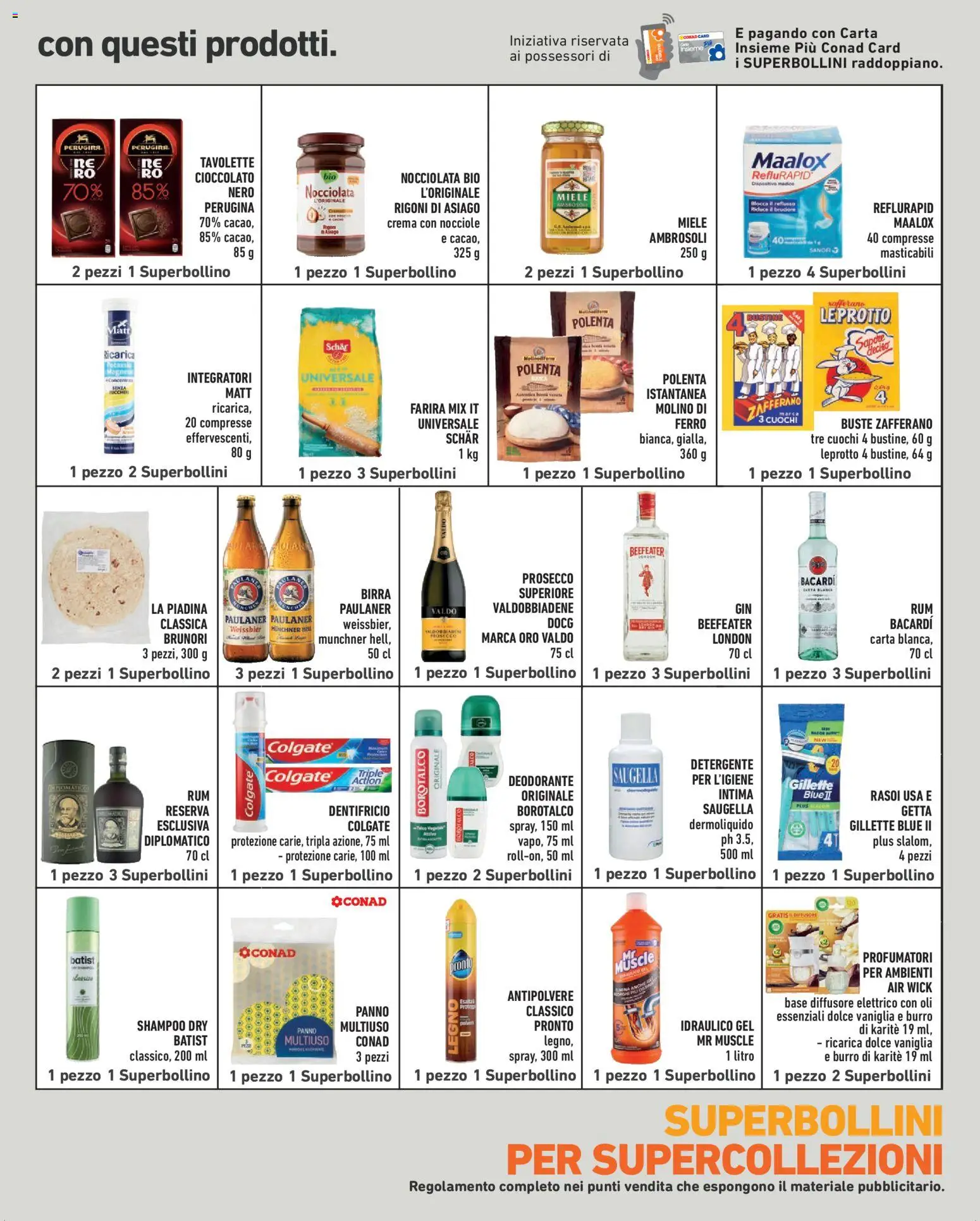 Anteprima dell'opuscolo Conad volantino City Lombardia dal negozio Conad valido da 23/10/2026 - Crema, Birra, Gin, Prosecco, Rum, Deodorante, Vaniglia, Dentifricio