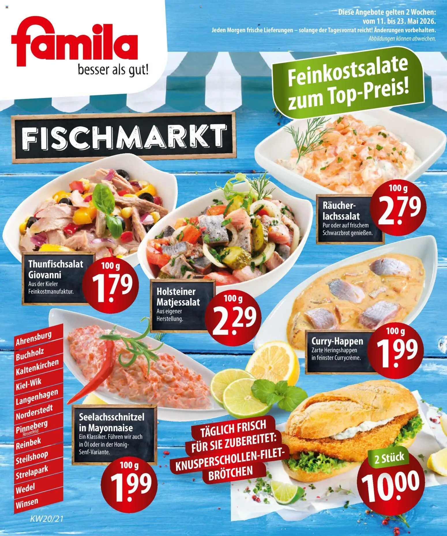 Vorschau von dem Prospekt des Geschäftes Famila, gültig ab dem 11.05.2026