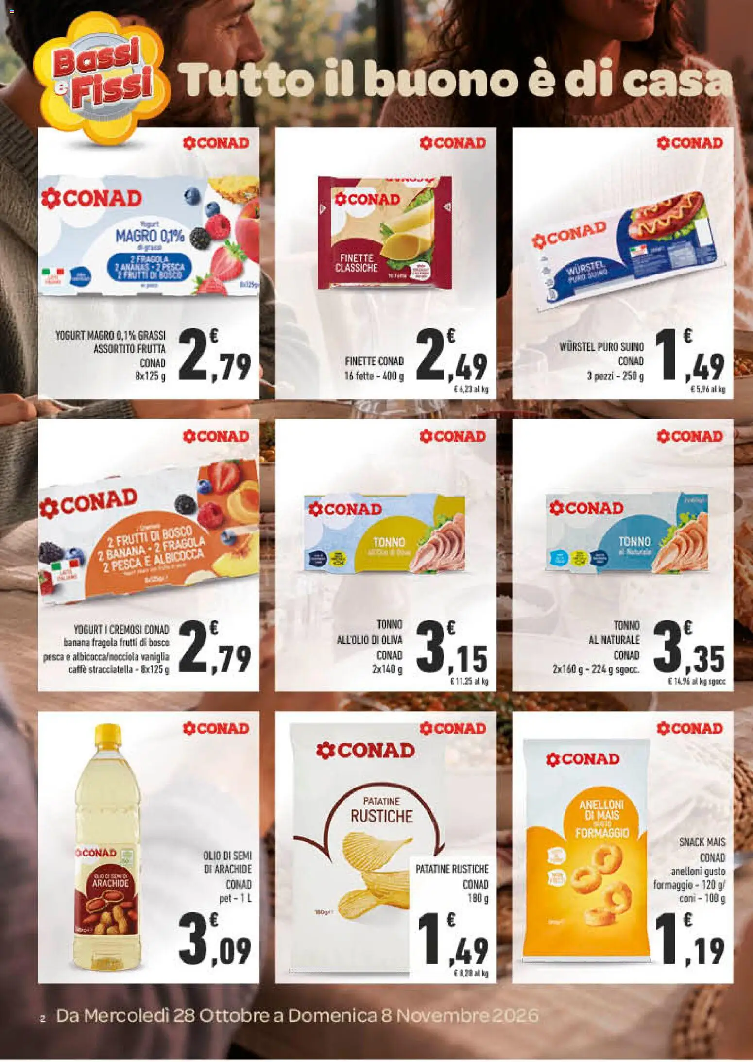 Anteprima dell'opuscolo Conad volantino Tutto il buono è di casa Campania dal negozio Conad valido da 28/10/2026