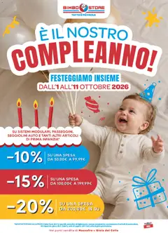 Anteprima dell'opuscolo Bimbo store volantino dal negozio Bimbo store valido da 01/10/2026