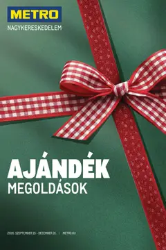 Metro - Metro Ajándék megoldások 2026/09-12 megtekintése, amely érvényes 2026.09.15.-től