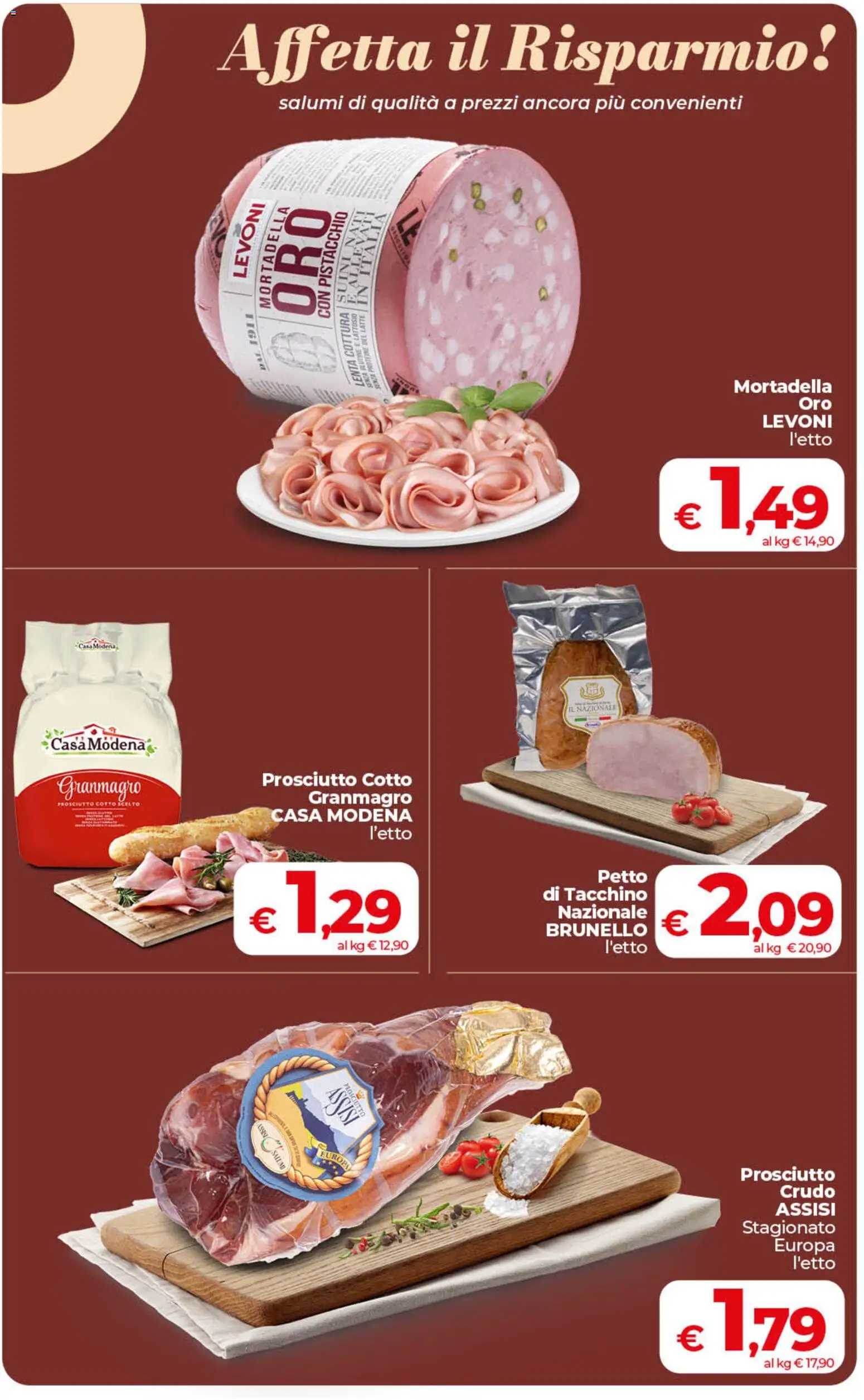 Anteprima dell'opuscolo COOP volantino Sicilia dal negozio COOP valido da 01/09/2026 - Senza glutine, Latte, Tacchino, Mortadella, Prosciutto Crudo, Prosciutto, Prosciutto Cotto, Pistacchio