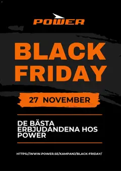 Förhandsgranska reklamblad Power - Black Friday förhandsinformation från butik Power gäller från 20/10/2026