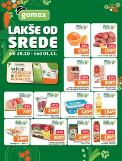Pregled Gomex kataloga - važi od 28.10.2026