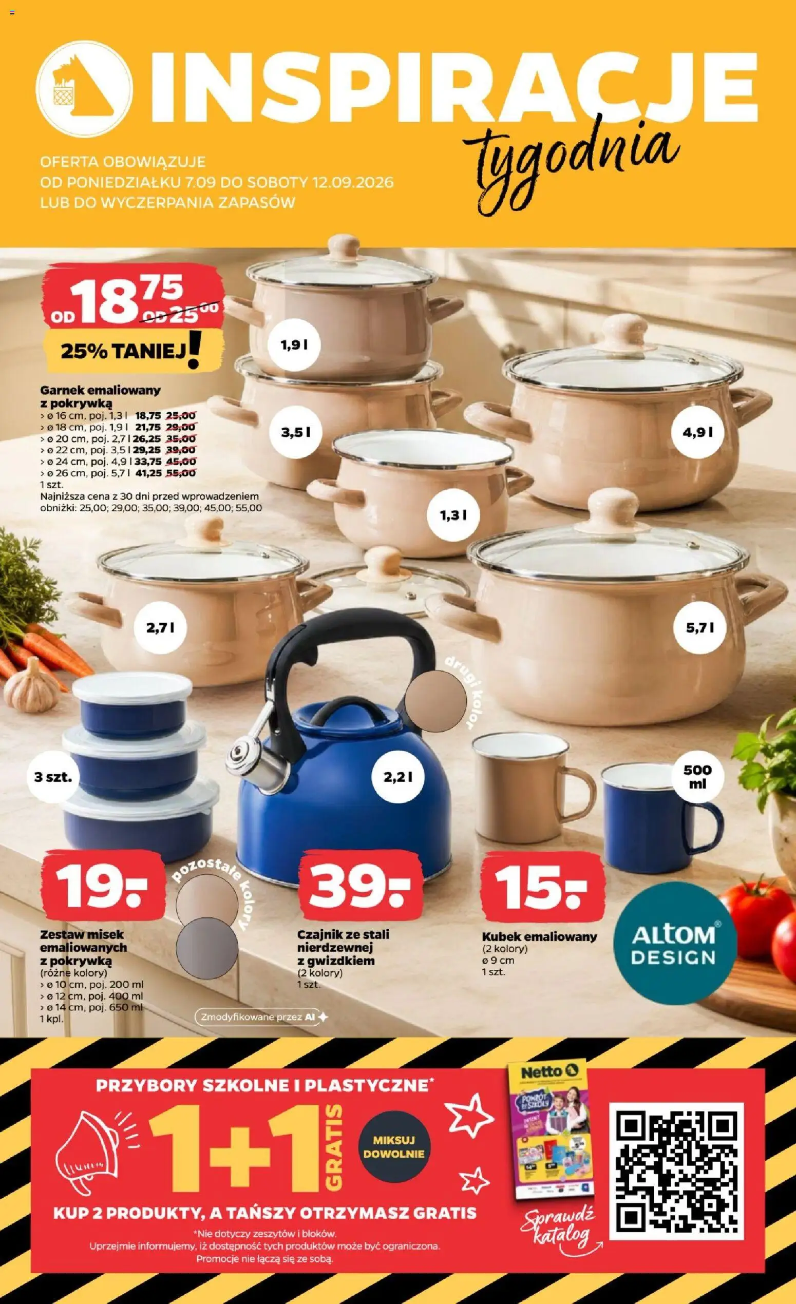 Pogląd gazetki "Netto gazetka od poniedziałku NonFood" ze sklepu Netto ważnej od 07.09.2026