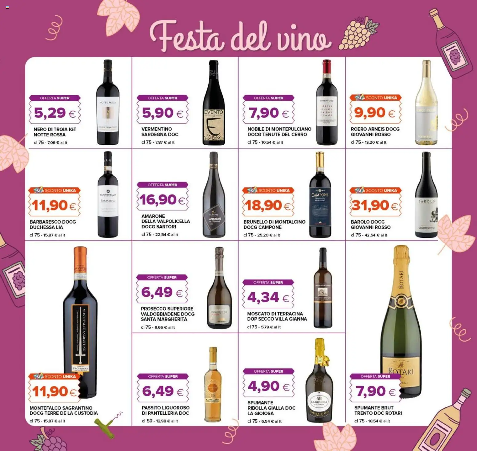 Anteprima dell'opuscolo Tigre volantino dal negozio Tigre valido da 22/10/2026 - Vino, Prosecco, Spumante