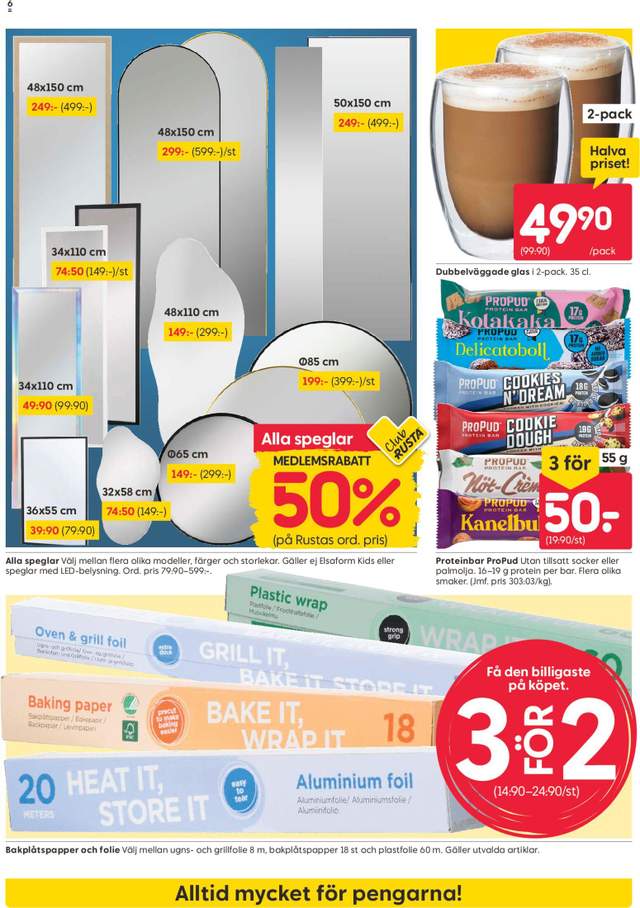 Nytt Rusta reklamblad från 24/08