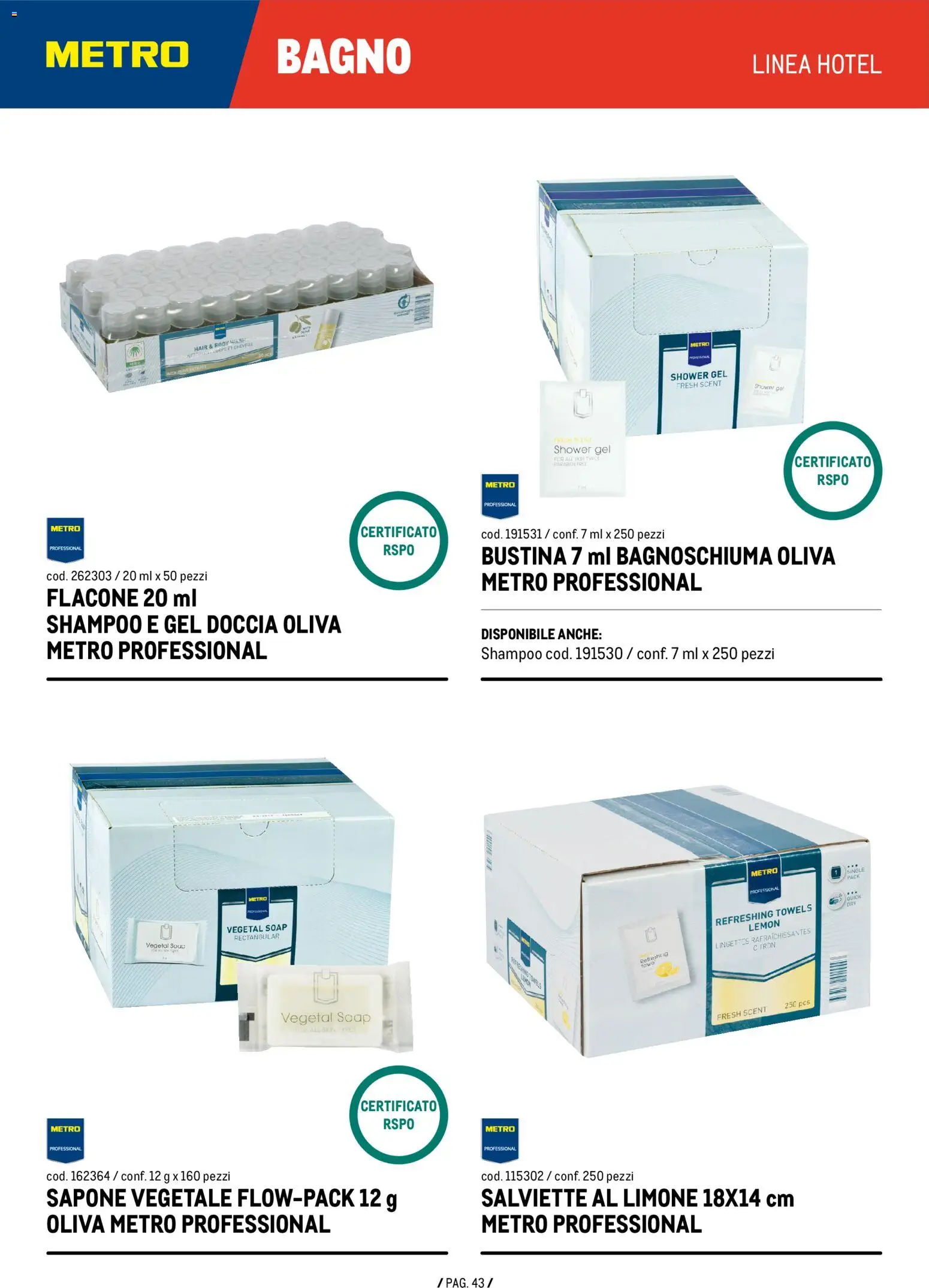 Anteprima dell'opuscolo Metro volantino Detergenza dal negozio Metro valido da 04/06/2026 - Bagno, Limone, Shampoo, Doccia, Bagnoschiuma, Sapone, Gel doccia