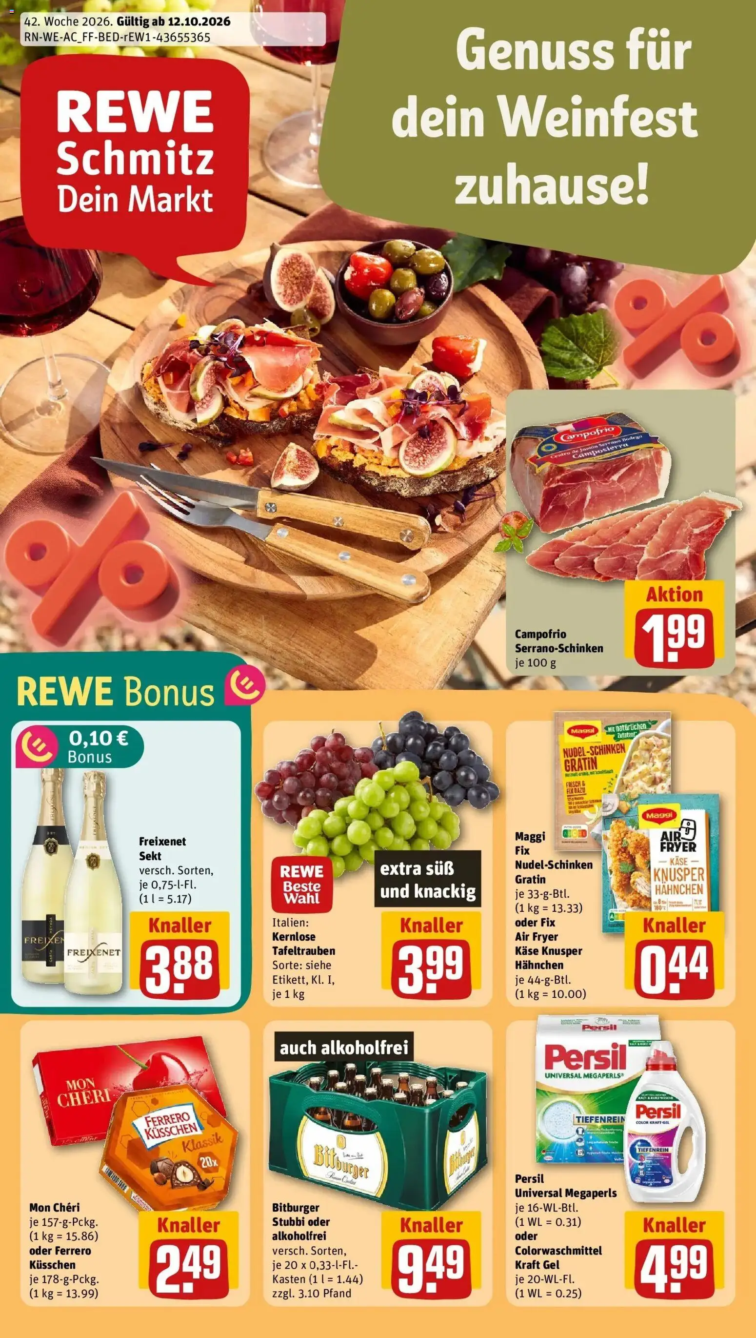 Vorschau von dem Prospekt des Geschäftes Rewe, gültig ab dem 12.10.2026